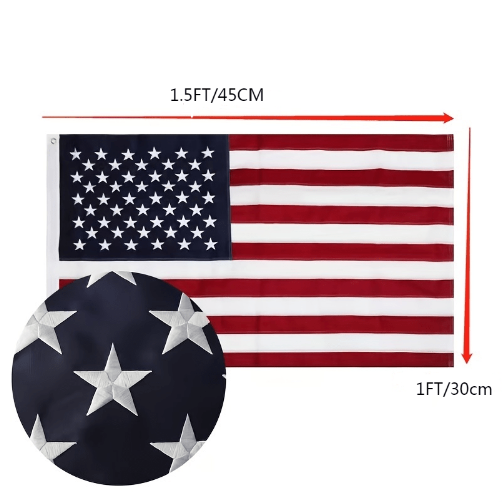 American Flag Outdoor Heavy Duty Polyester Brass Grommets