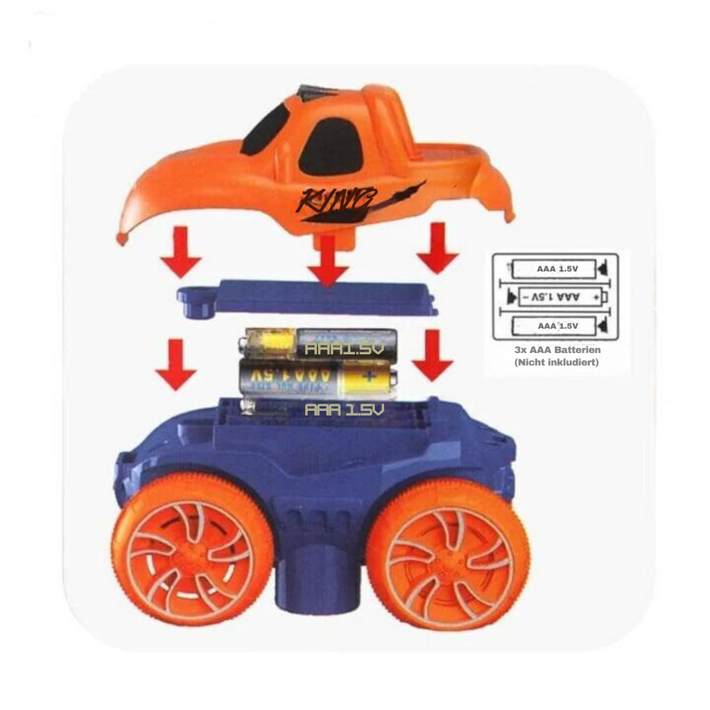 Toy Race Track Loop with Light-Up Car