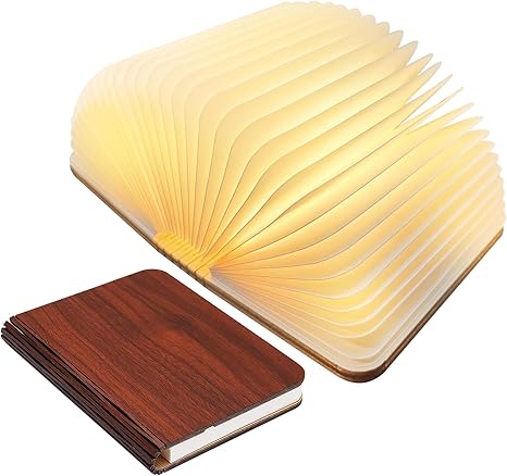 Table Lamp Folding Wood LED Book Light