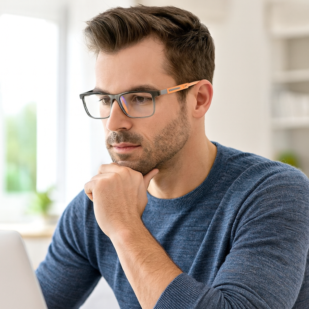 Men’s Lightweight Reading Glasses | Blue Light Blocking