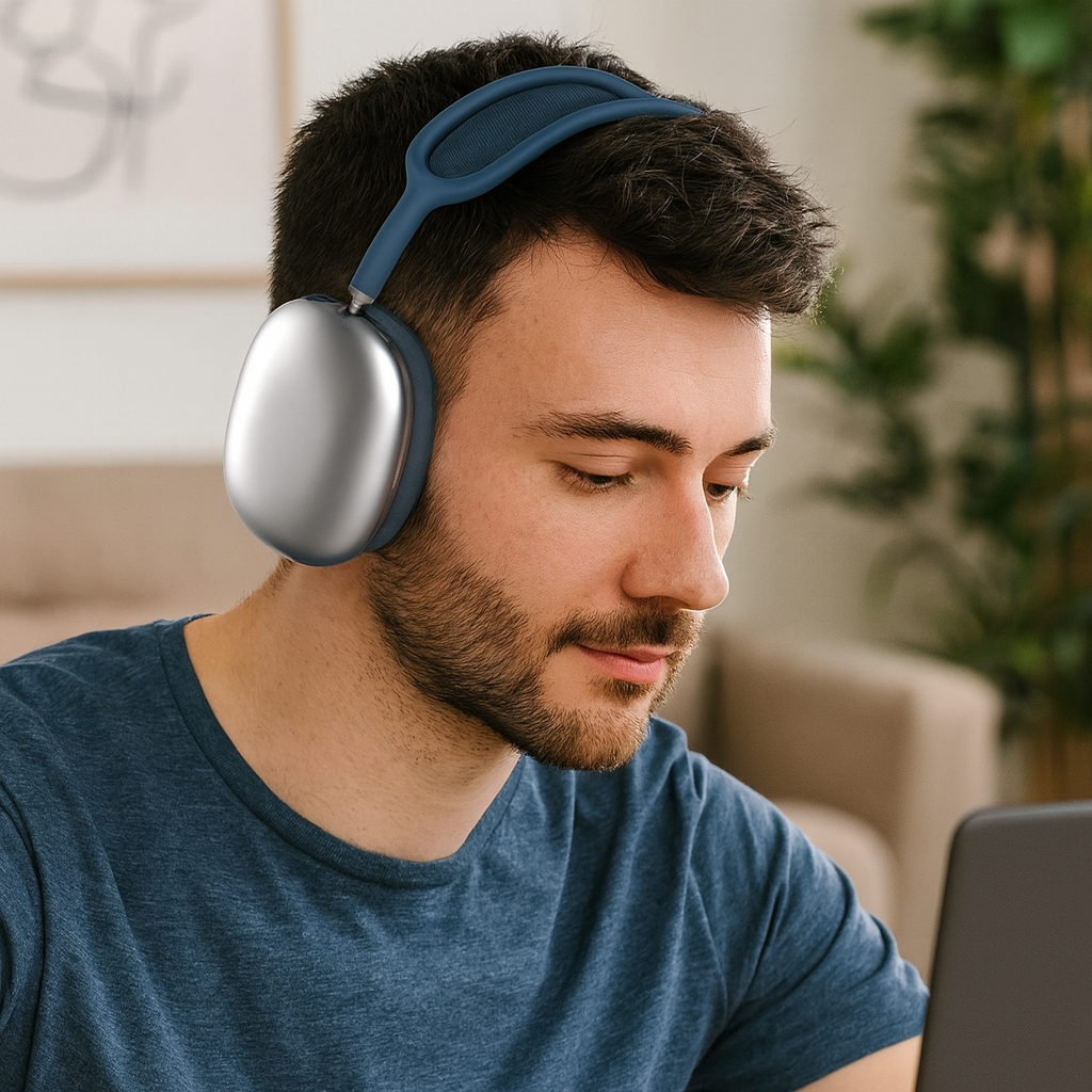 Bluetooth Over Ear Noise Cancelling Headphones