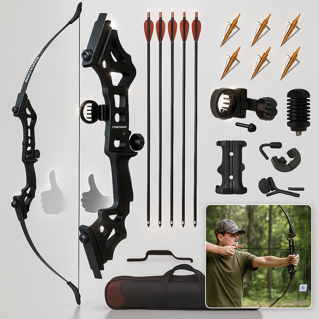 Hunting Gear Aluminum Recurve Bow Kit