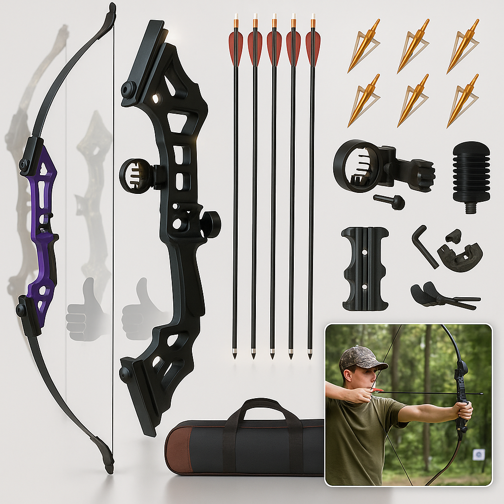 Hunting Gear Aluminum Recurve Bow Kit
