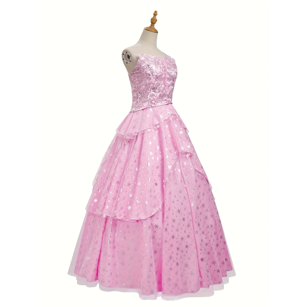 Halloween Glinda Starry Pink Gown