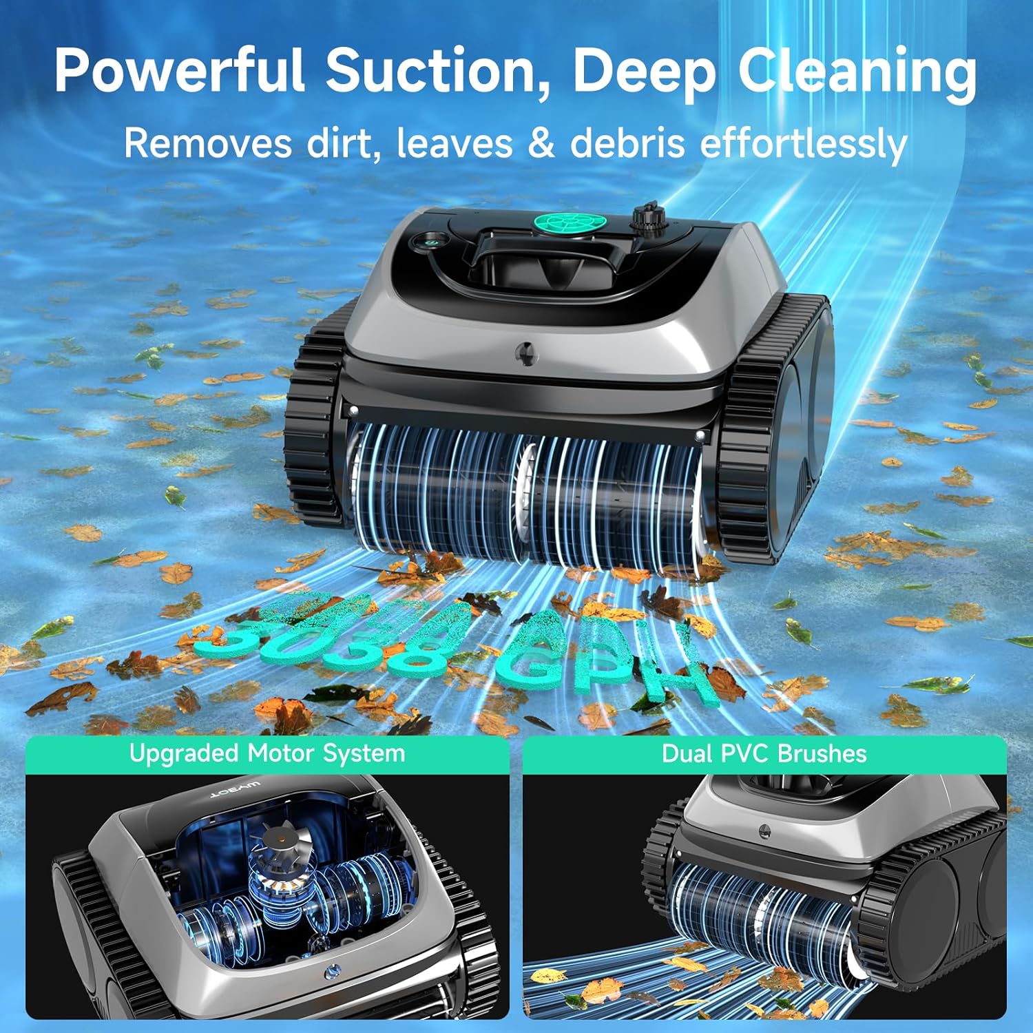 Robotic Pool Cleaner Smart Cordless Floor Scrubber