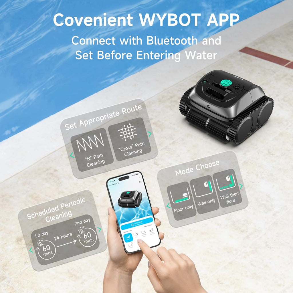 Robotic Pool Cleaner Smart Cordless Floor Scrubber
