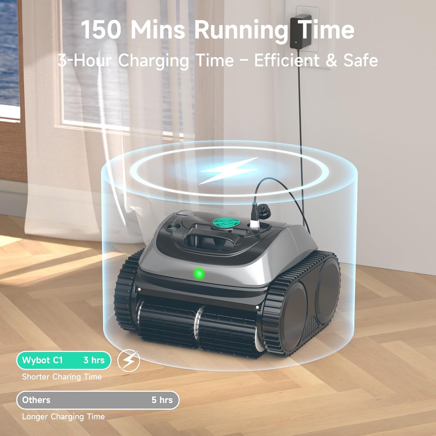 Robotic Pool Cleaner Smart Cordless Floor Scrubber