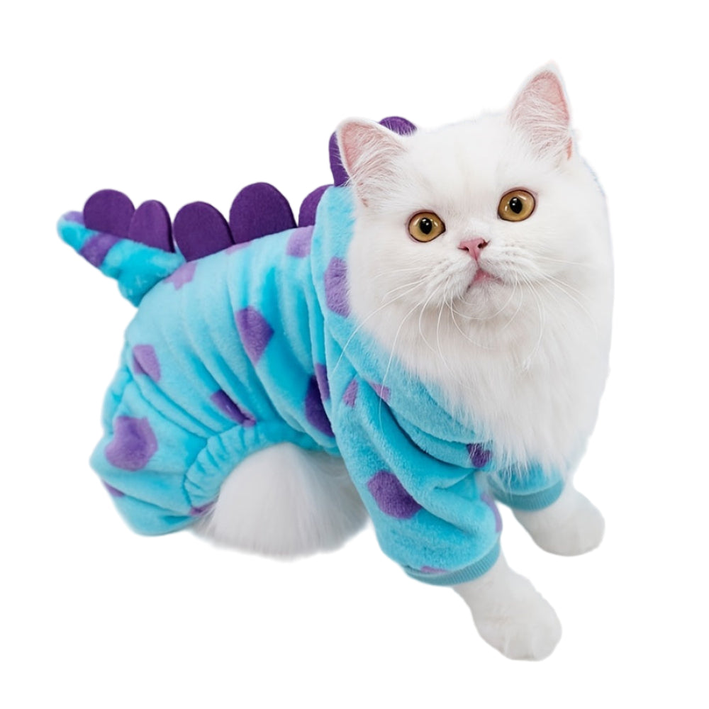 Cozy Fleece Pet Dinosaur Costume Pajamas