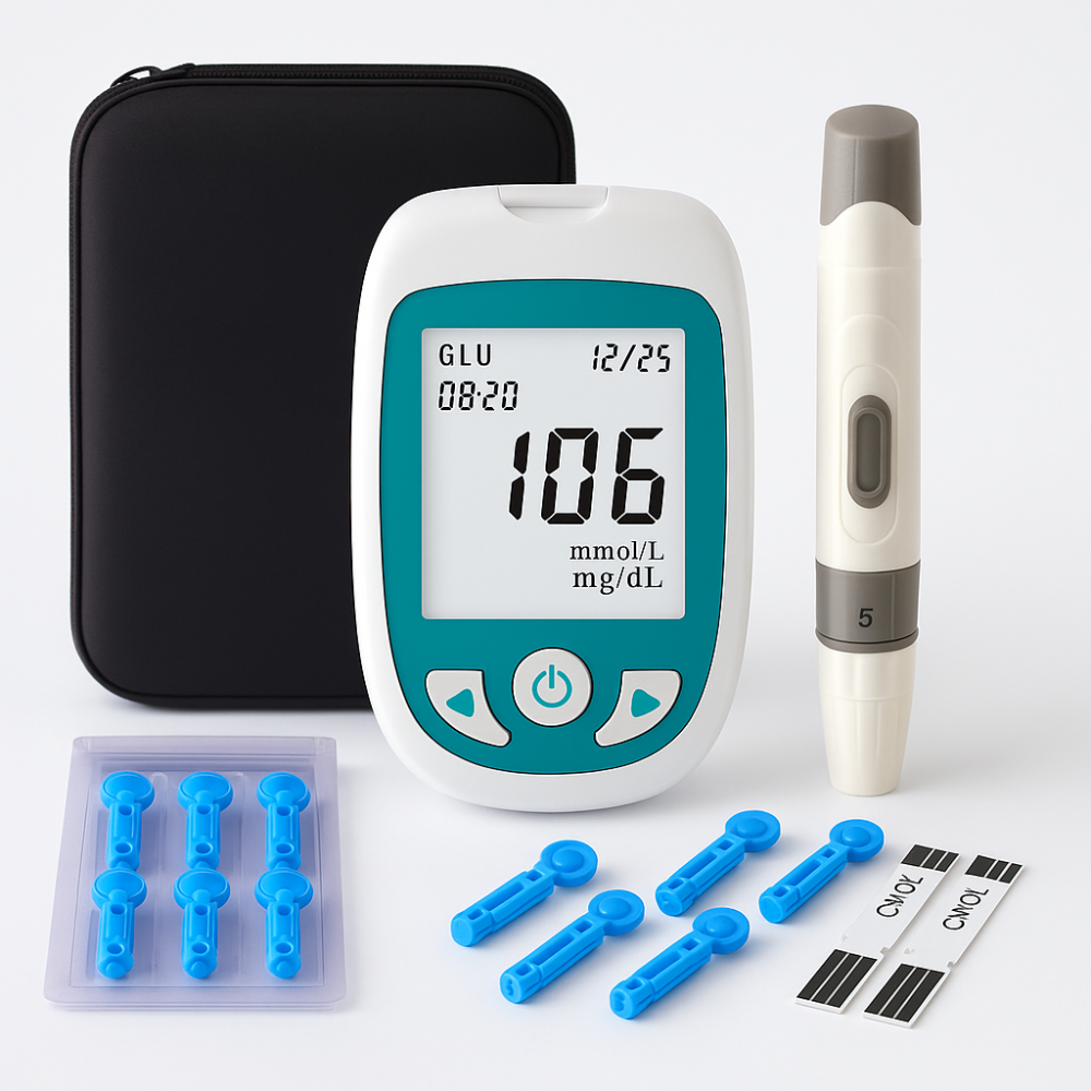Digital Cholesterol Glucose Monitor Home Health Testing Kit