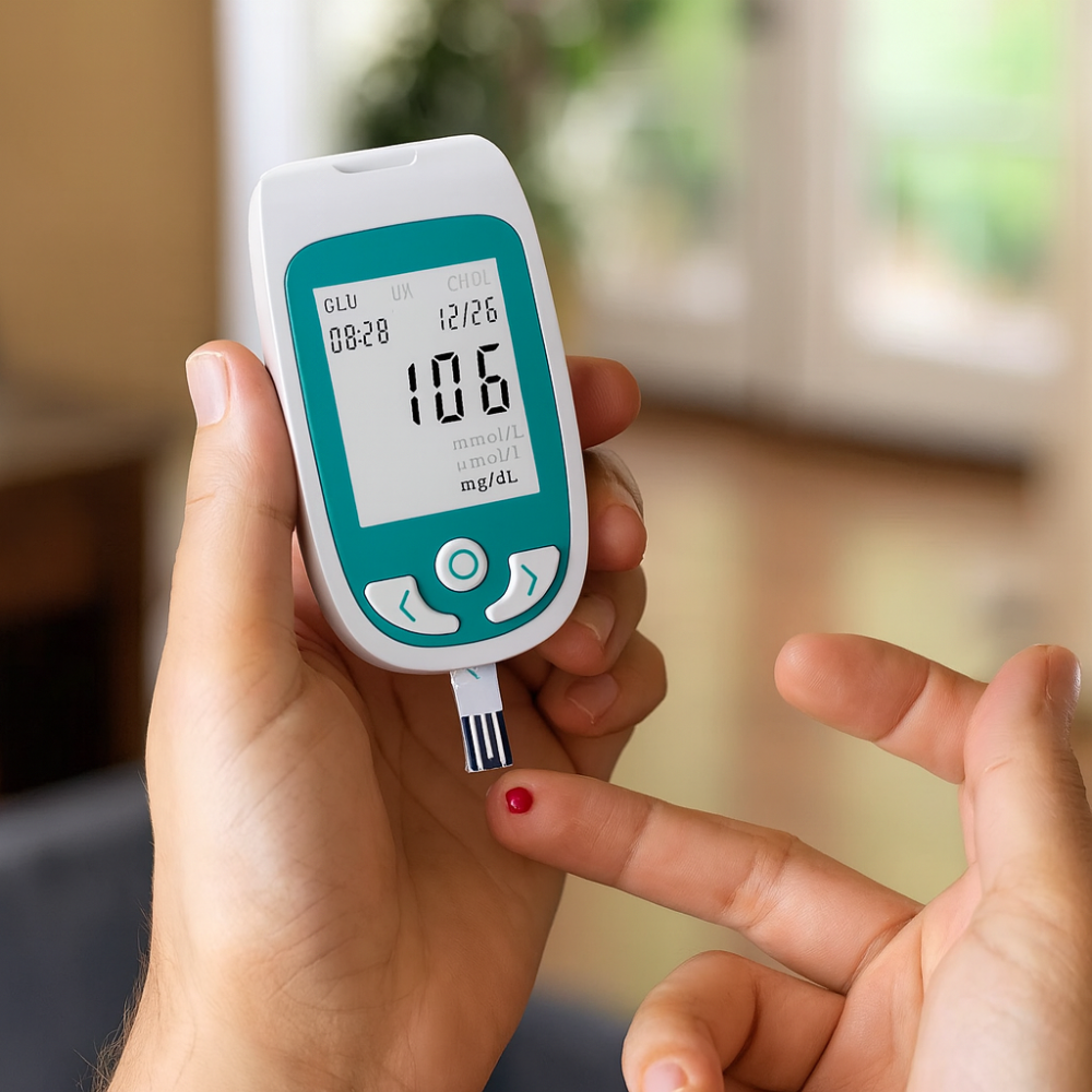 Digital Cholesterol Glucose Monitor Home Health Testing Kit