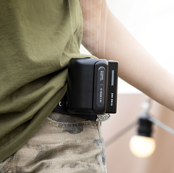 Portable Cooling Fan Handsfree Rechargeable Clip