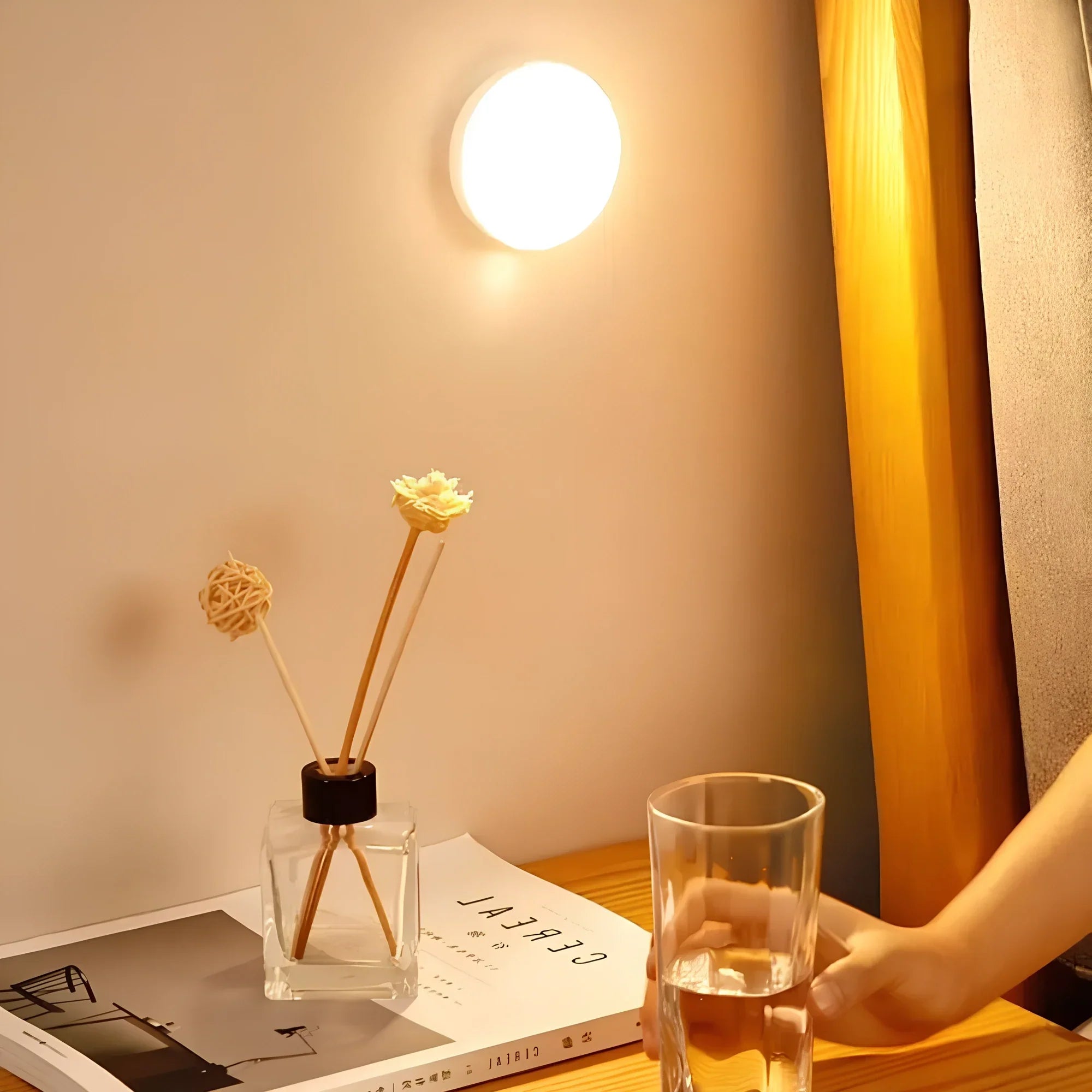 LED Night Light Motion Sensor Wall Lamp