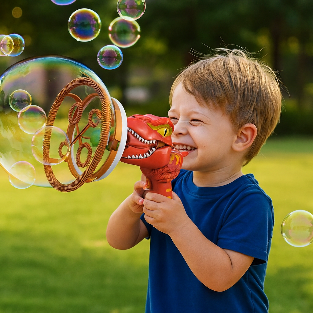 Bubble Machine Dinosaur Toy Outdoor Activity