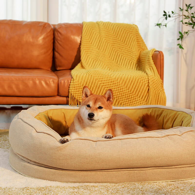 Waterproof Orthopedic Dog Bed with Soft Fleece