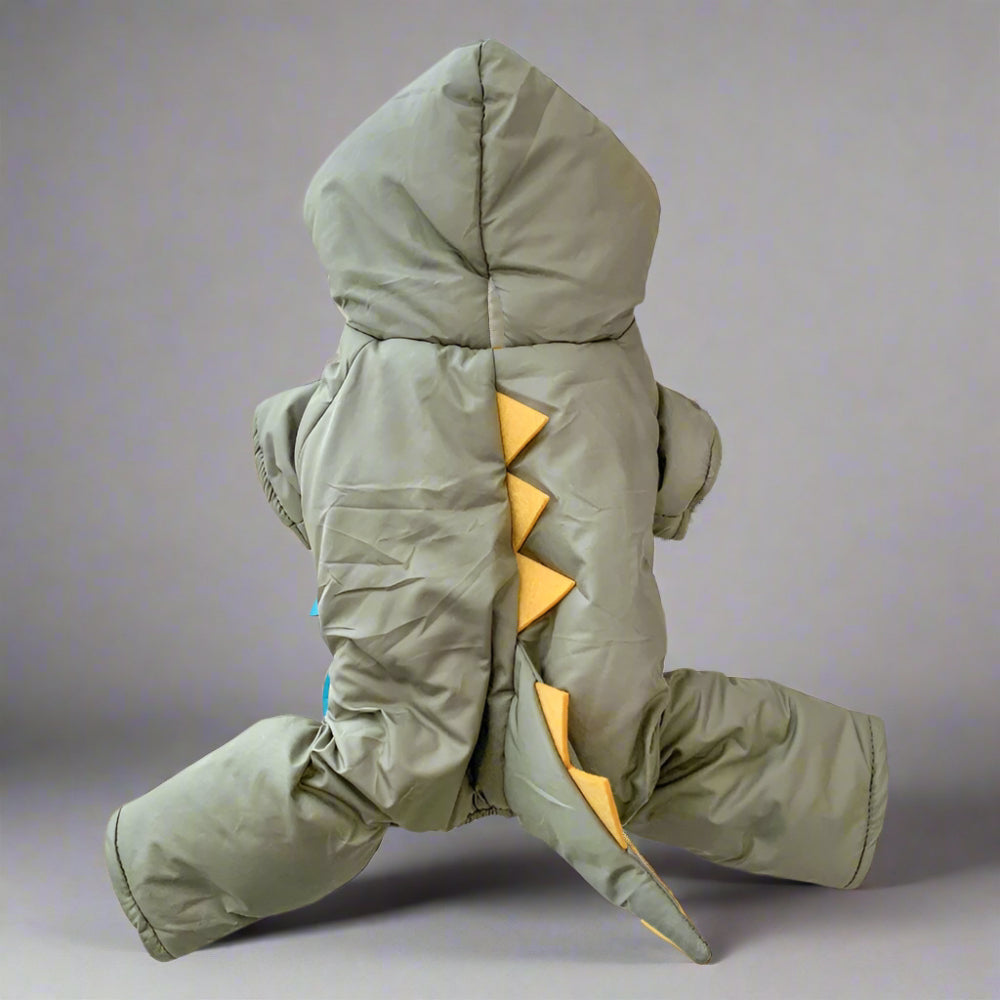 Cozy Dog Dinosaur Costume Winter Jacket
