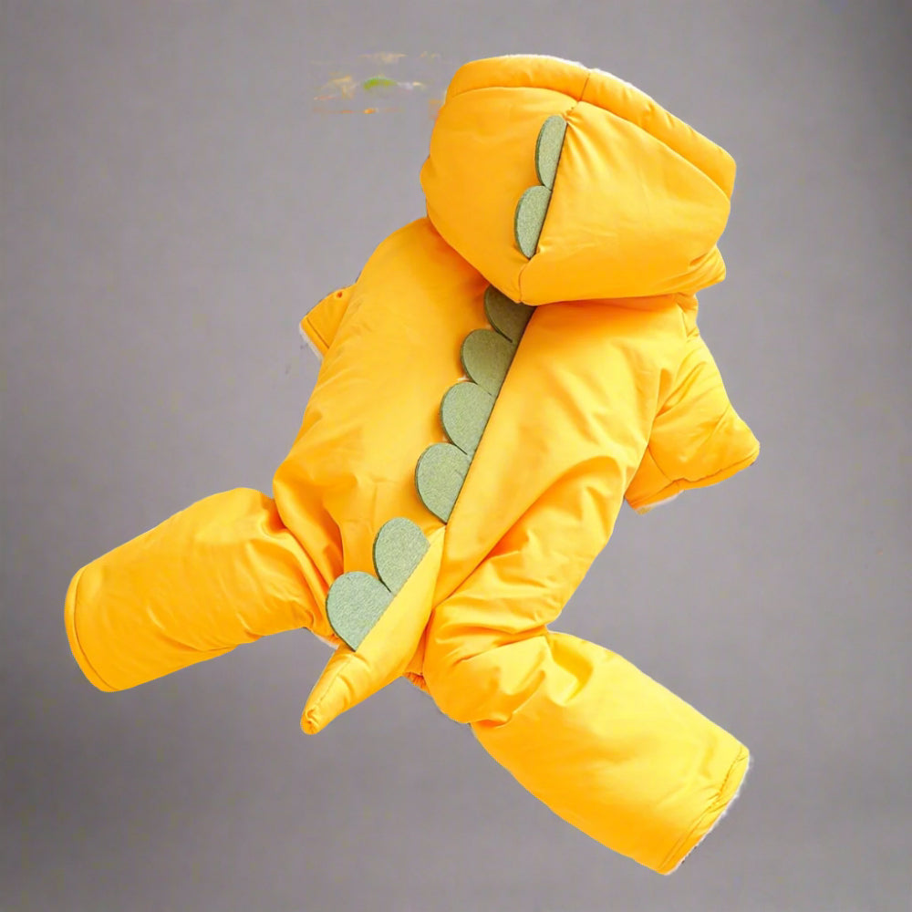 Cozy Dog Dinosaur Costume Winter Jacket