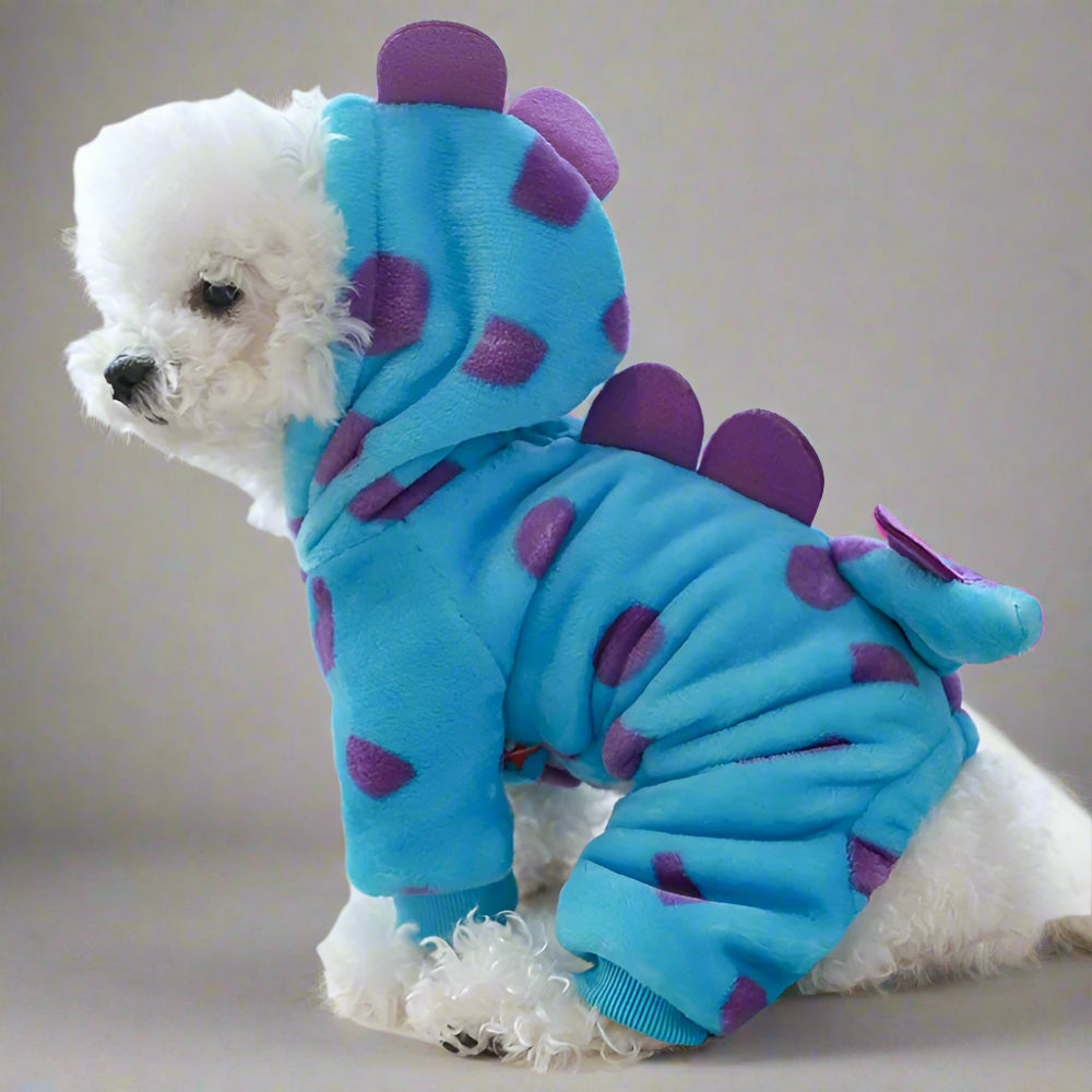 Cozy Fleece Pet Dinosaur Costume Pajamas