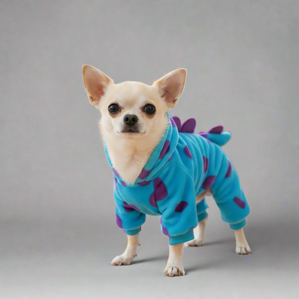 Cozy Fleece Pet Dinosaur Costume Pajamas