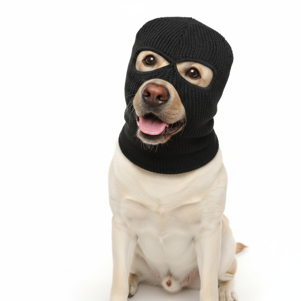 Halloween Dog Mask Knitted Costume Hat