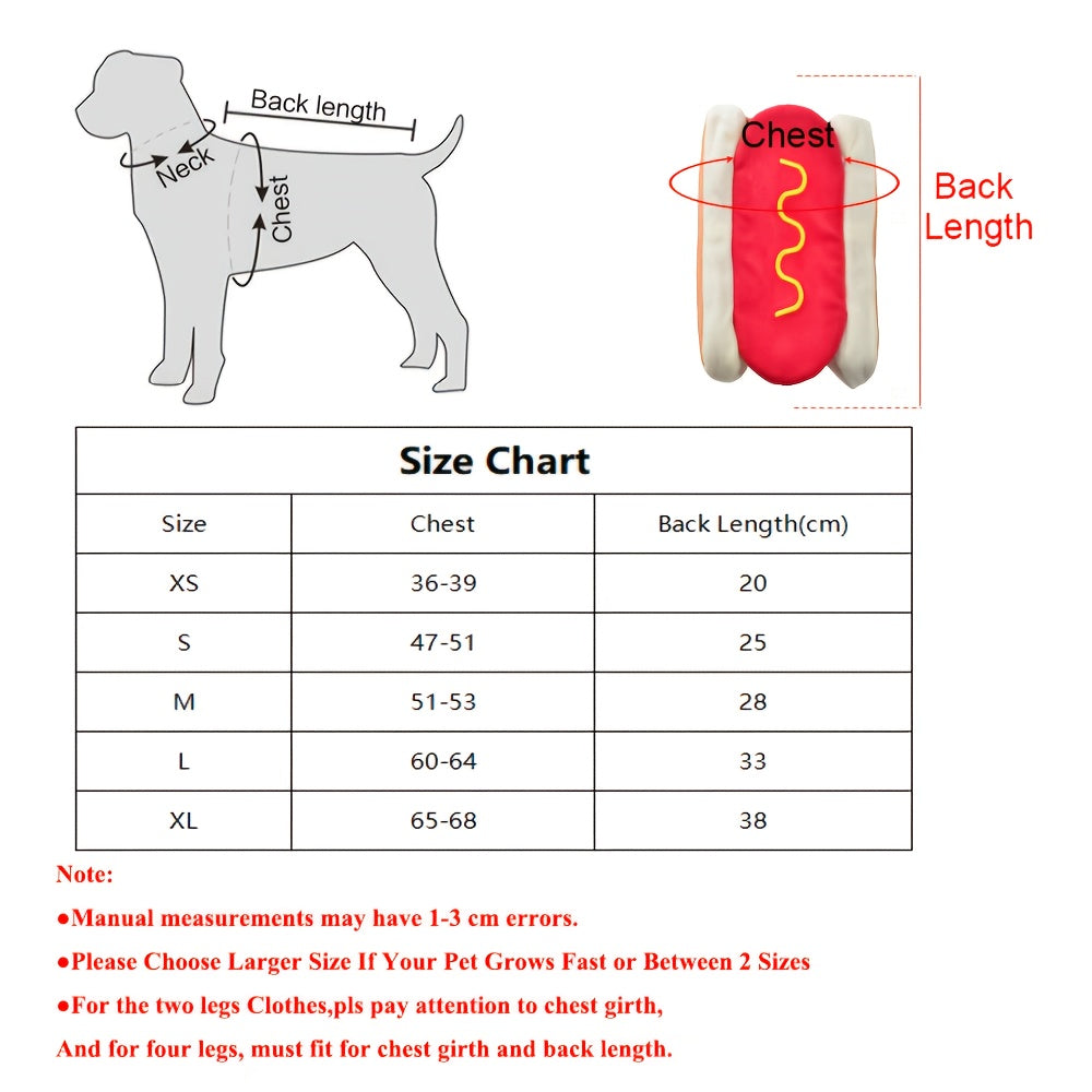 Dog Halloween Costume Wiener Outfit