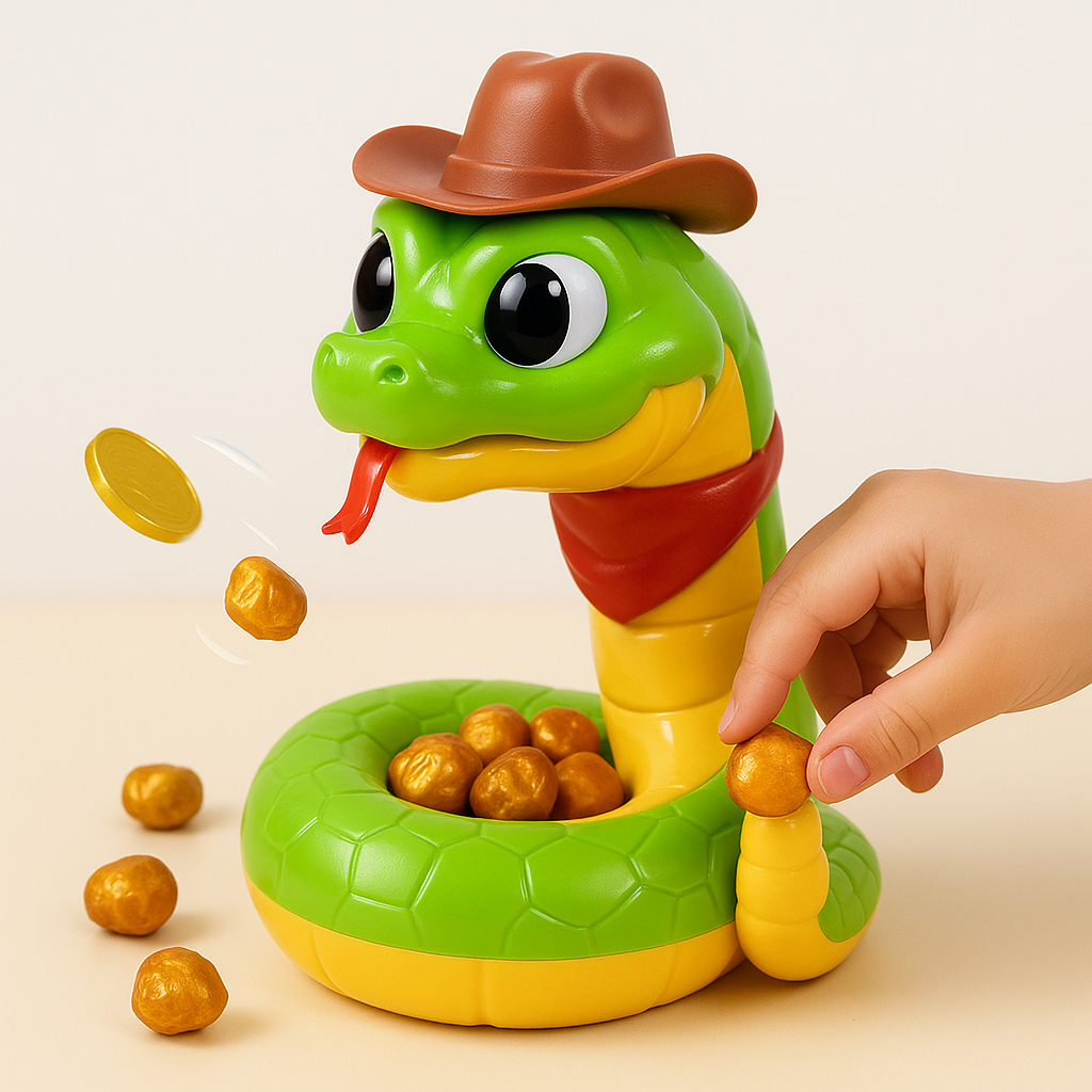 Kids Reaction Game Snake Toy Treasure Grab