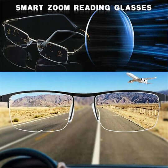 Reading Glasses with Smart Progressive Lenses
