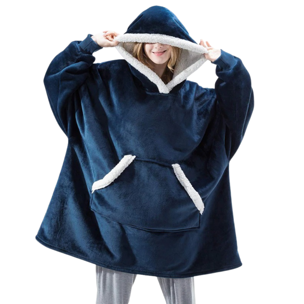 Hooded Blanket with Soft Fleece Lining