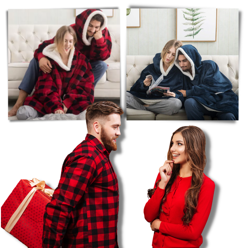 Hooded Blanket with Soft Fleece Lining