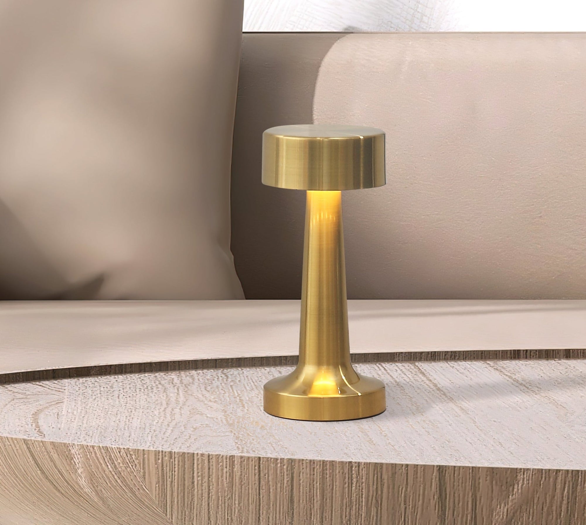 Table Lamp Touch LED Rechargeable Metal Light