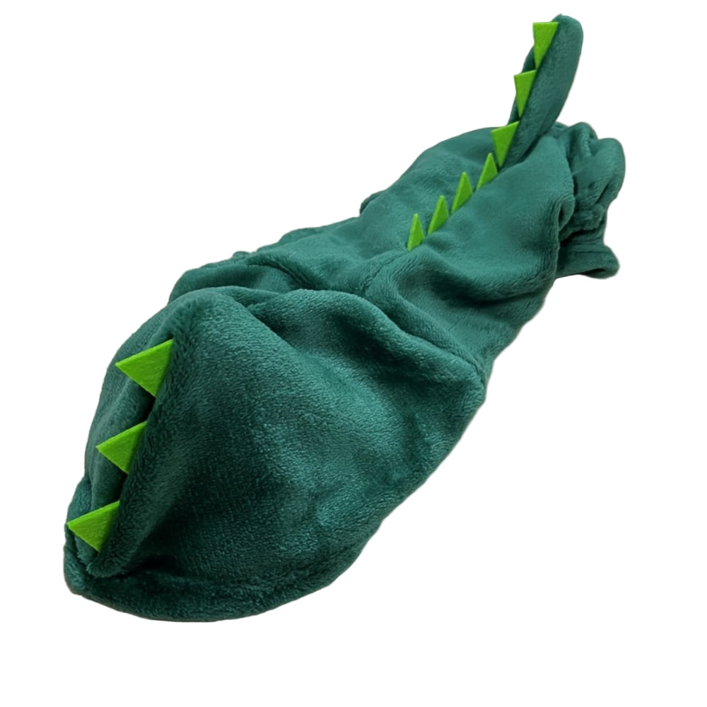 Warm Fleece Dog Dinosaur Costume Hoodie