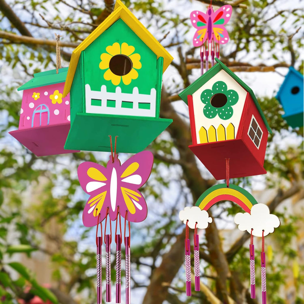 Wooden Bird House Painting Craft Kit