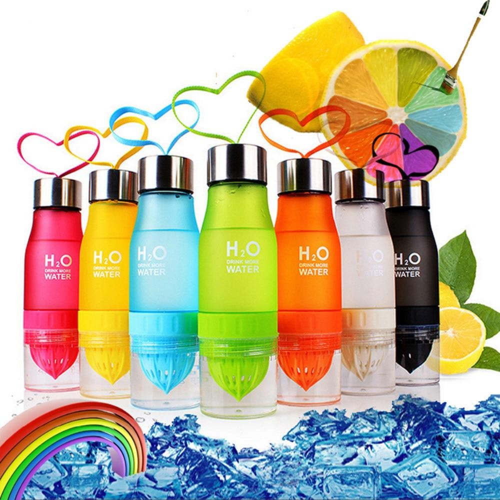 Water Bottle with Fruit Infuser and Juicer