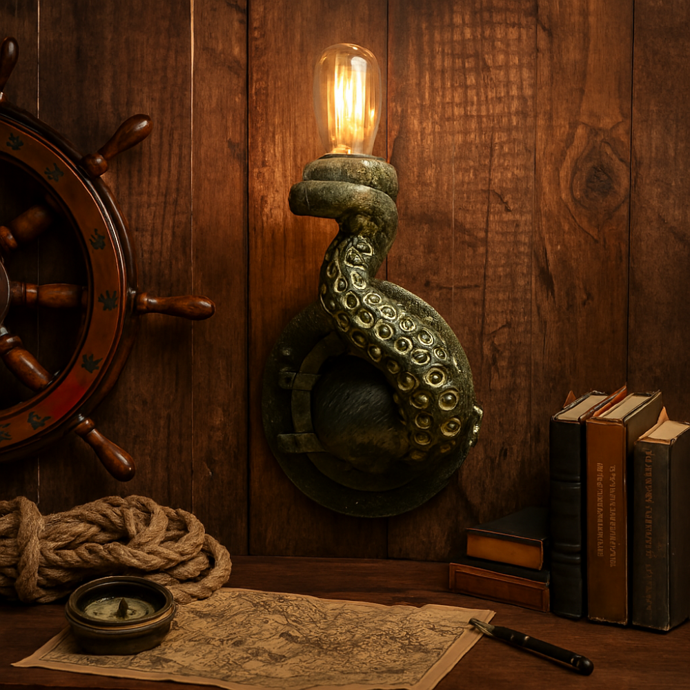 Halloween Decoration Resin Wall Sconce Octopus Tentacle Light