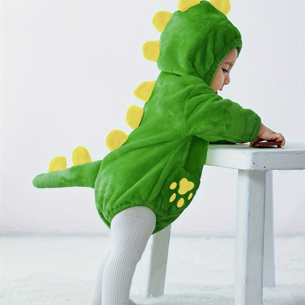 Halloween Baby Dinosaur Costume Plush Romper