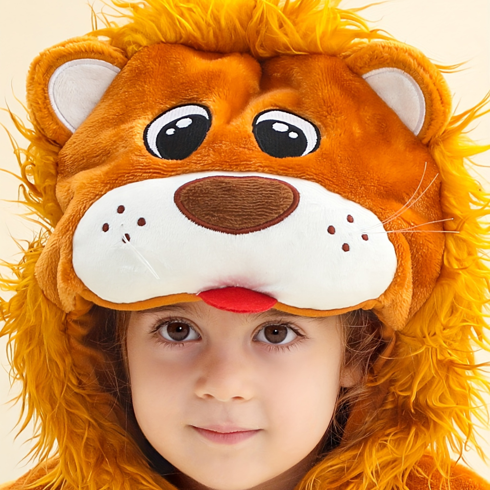 Halloween Baby Lion Costume Plush Onesie