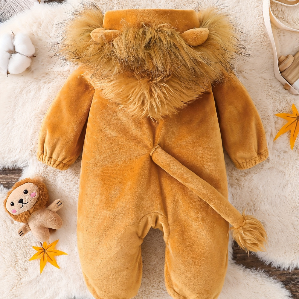 Halloween Baby Lion Costume Plush Romper