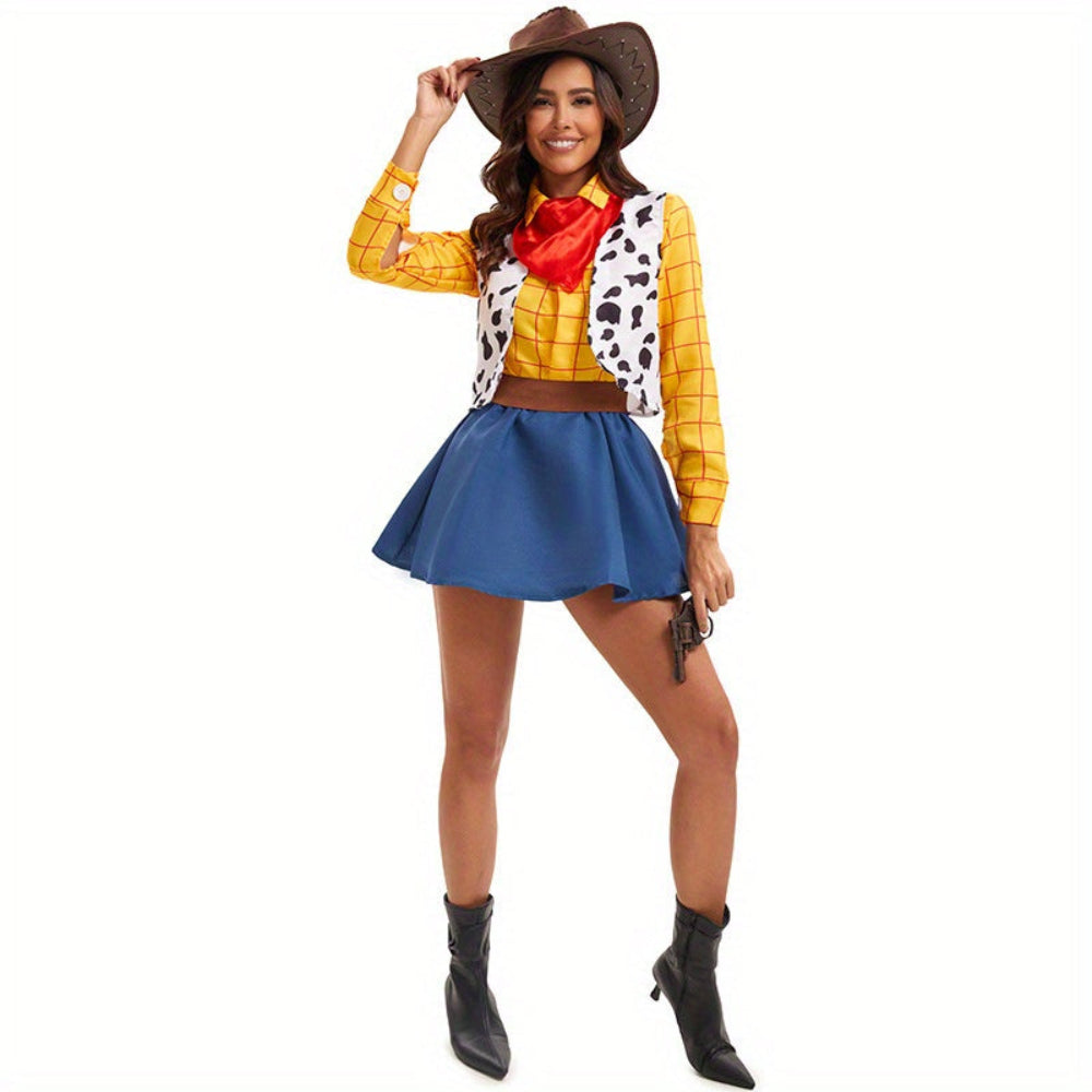 Halloween Costume Adult Cowboy Polyester Outfit