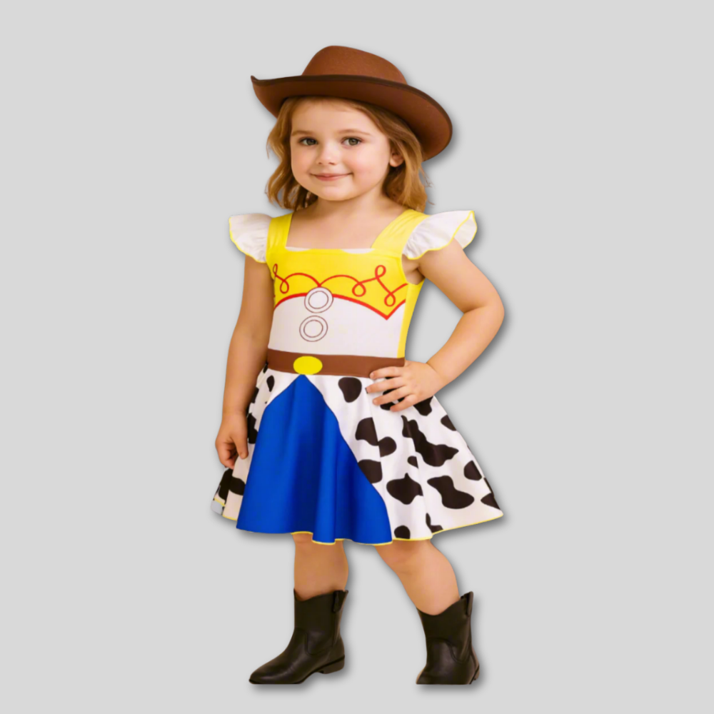 Halloween Costume Girls Cowboy Dress Outfit