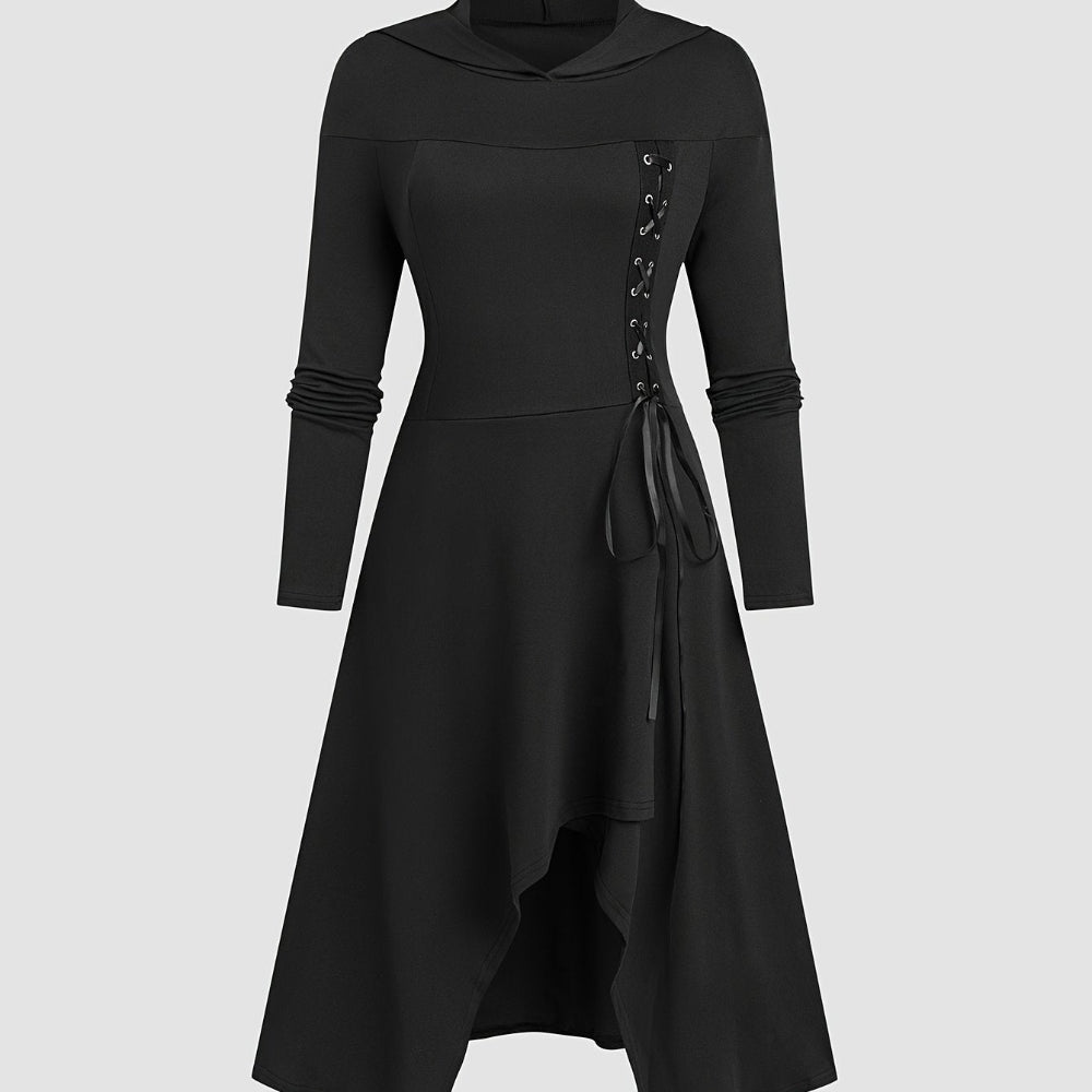 Halloween Costume Medieval Hooded Dress