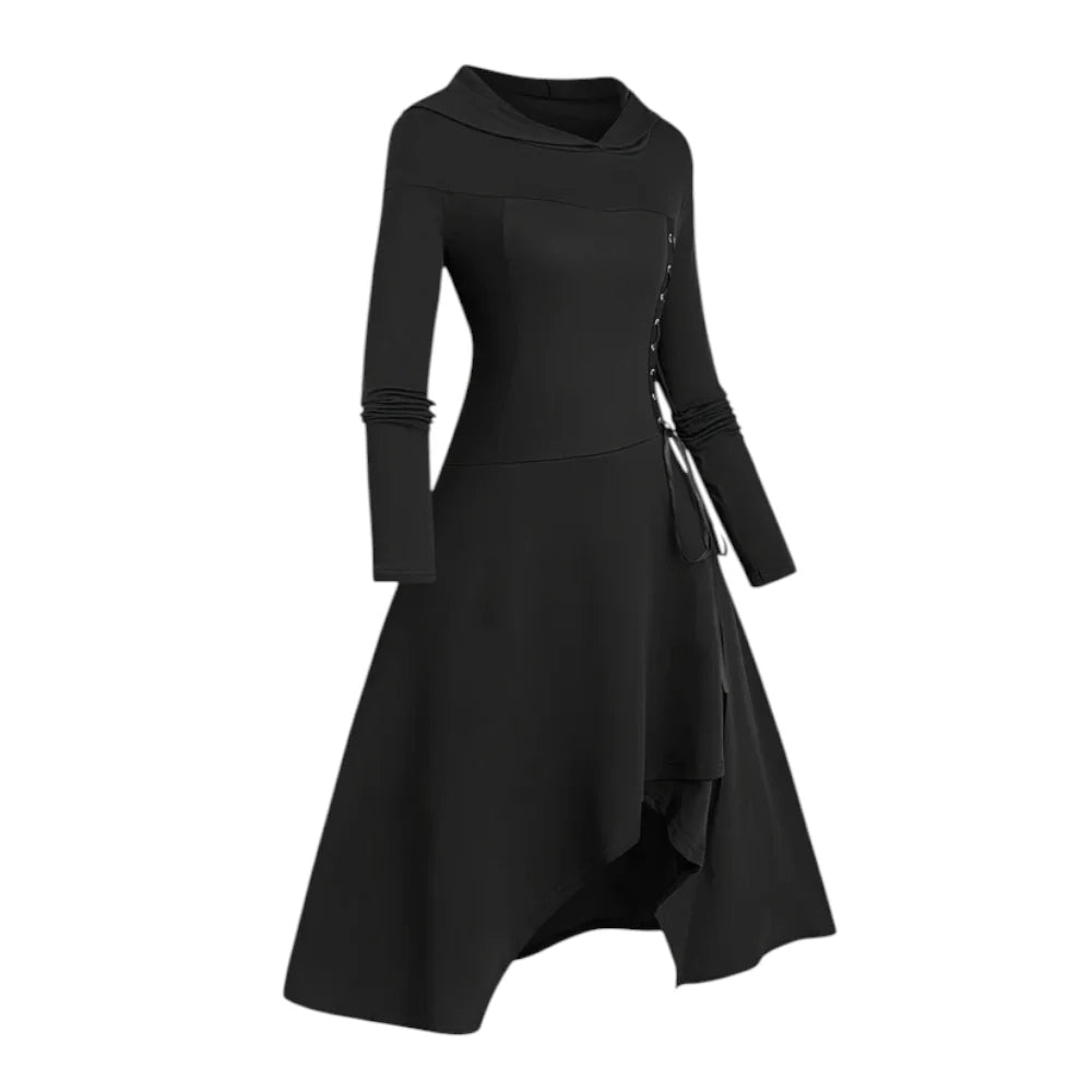 Halloween Costume Medieval Hooded Dress