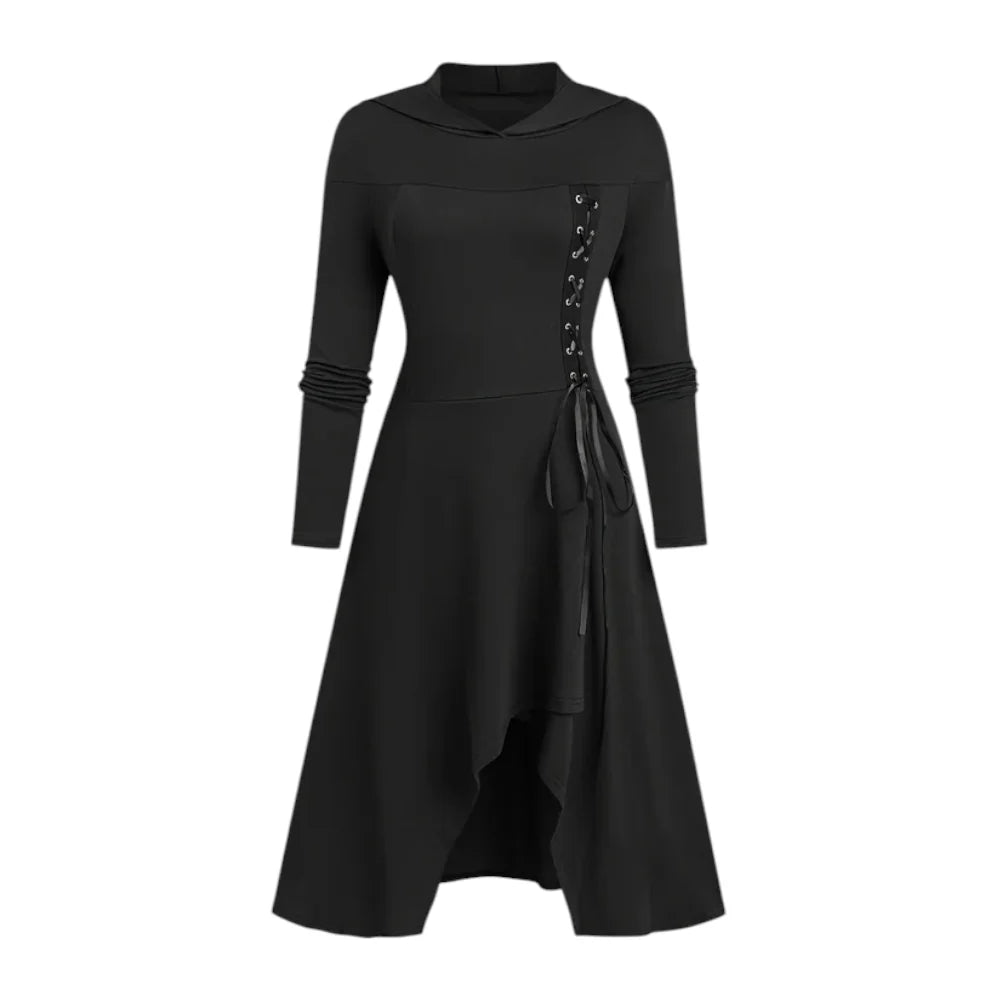 Halloween Costume Medieval Hooded Dress