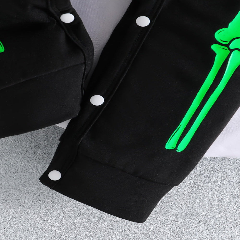 Halloween Toddler Skeleton Costume Baby Bodysuit Outfit