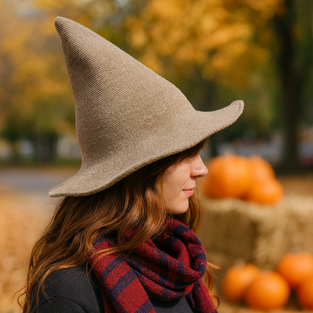 Halloween Costumes Wool Witch Hat Soft Pointed Brim Style