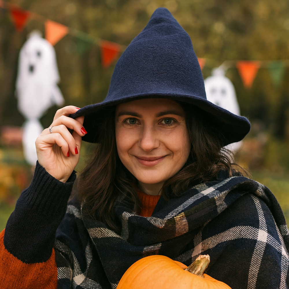 Halloween Costumes Wool Witch Hat Soft Pointed Brim Style