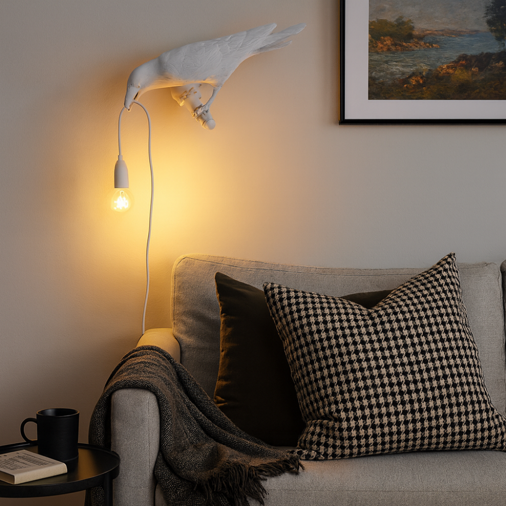 Halloween Decoration Crow Table Lamp Light