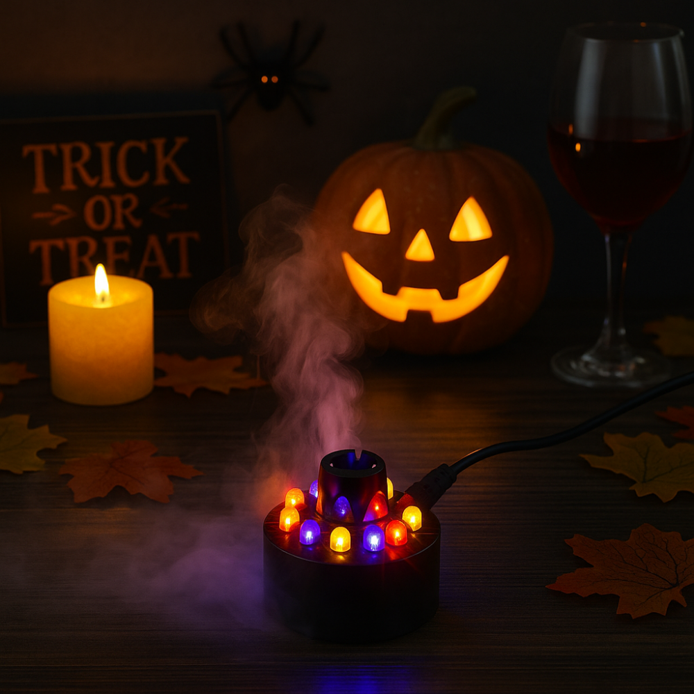 Halloween Decoration LED Mist Maker Ultrasonic Fog Machine