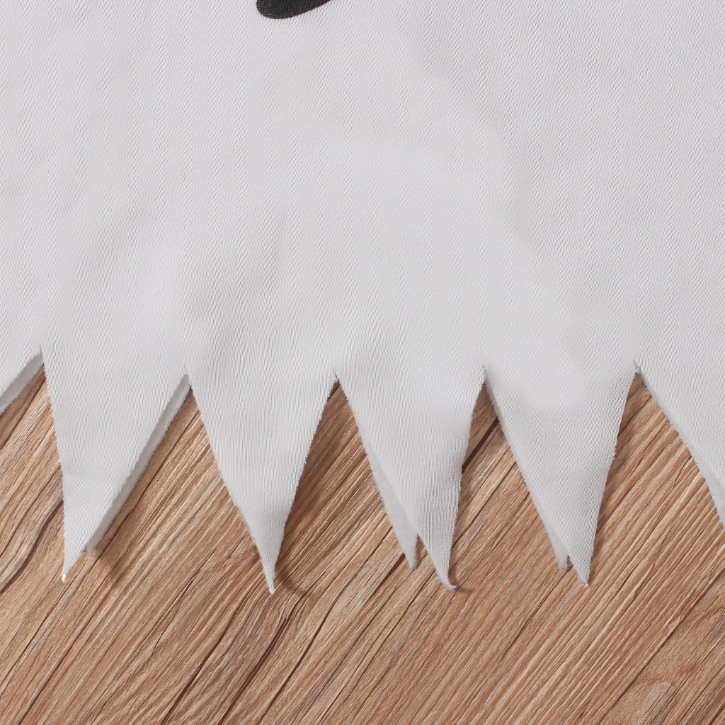 Halloween Ghost Costume Kids Cape Hooded Cloak Outfit