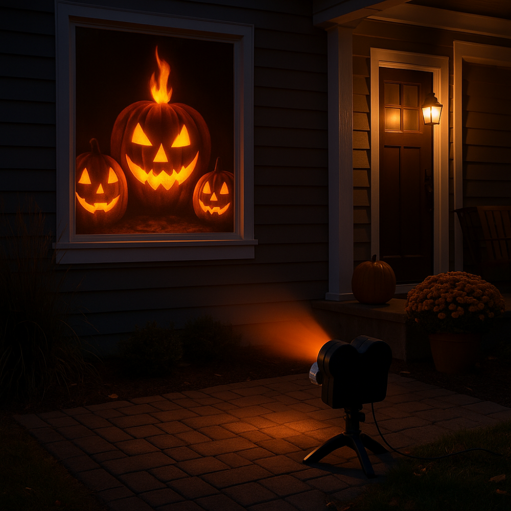 Halloween Window Projector Holiday Light Seasonal Films