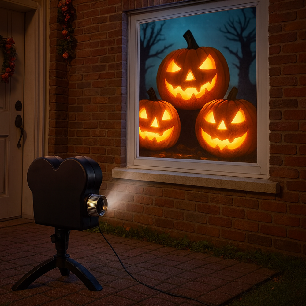 Halloween Window Projector Holiday Light Seasonal Films