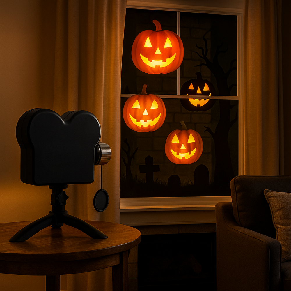 Halloween Window Projector Holiday Light Seasonal Films